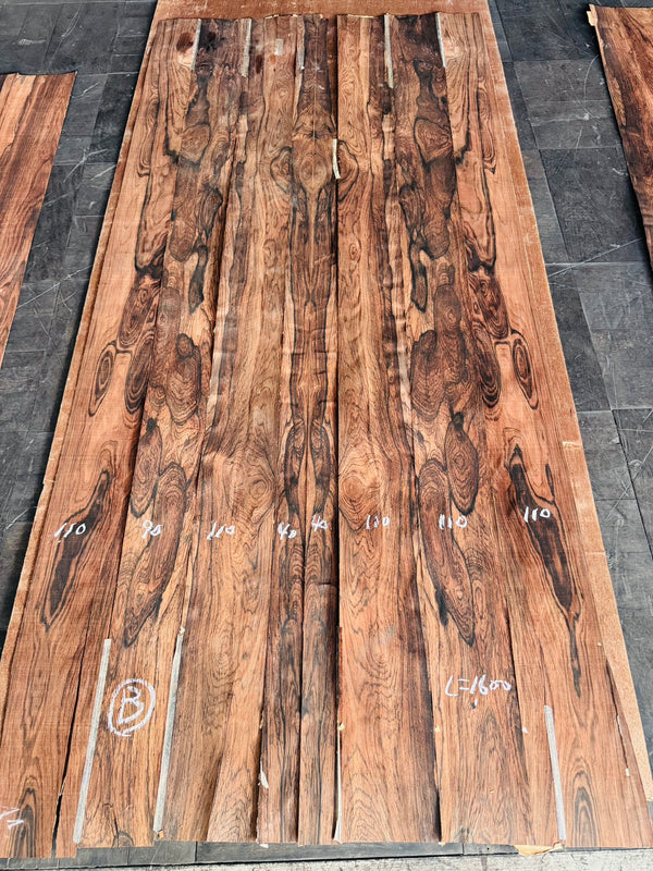 ブラジリアンローズウッド突板材　２