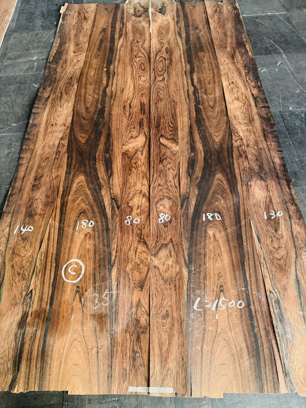 ブラジリアンローズウッド突板材　３